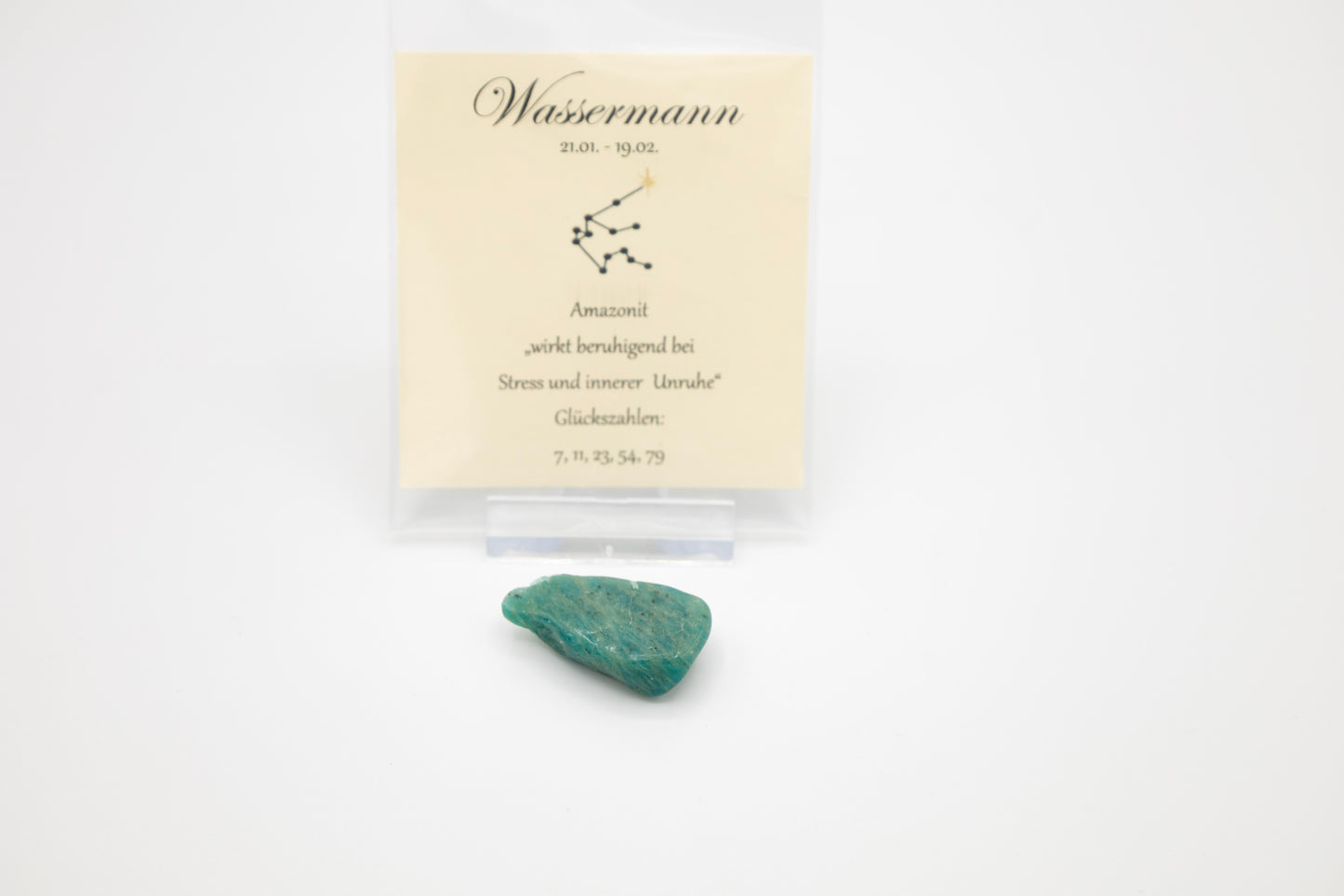 Sternzeichen Glücksstein Wassermann Amazonit
