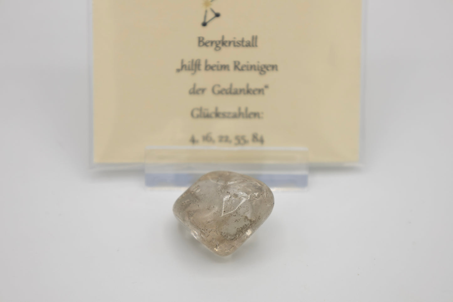 Glücksstein Löwe Bergkristall