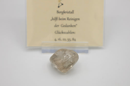 Glücksstein Löwe Bergkristall